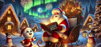 The Festive Banter: Santa Claus Meets Calendar 2025